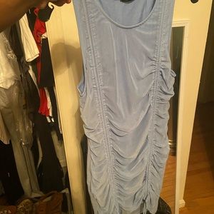 Ruche front mini dress